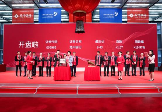 顺“市”而上 成“九”梦想 苏州银行首次公开发行A股 在深交所挂牌上市