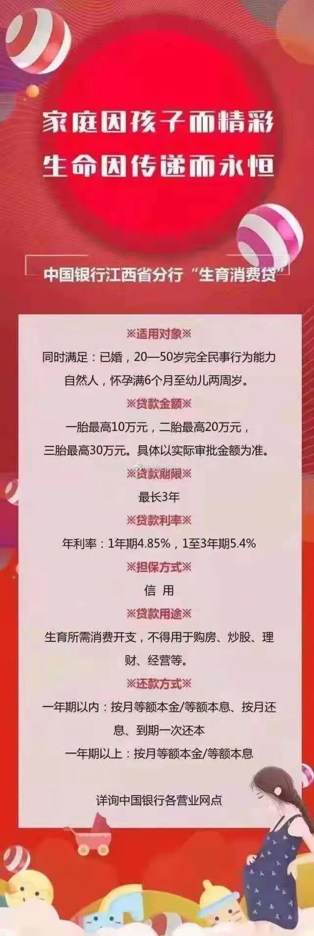 一胎10万,二胎20万,三胎30万!“生育消费贷”来了?刚刚,这家银行改口